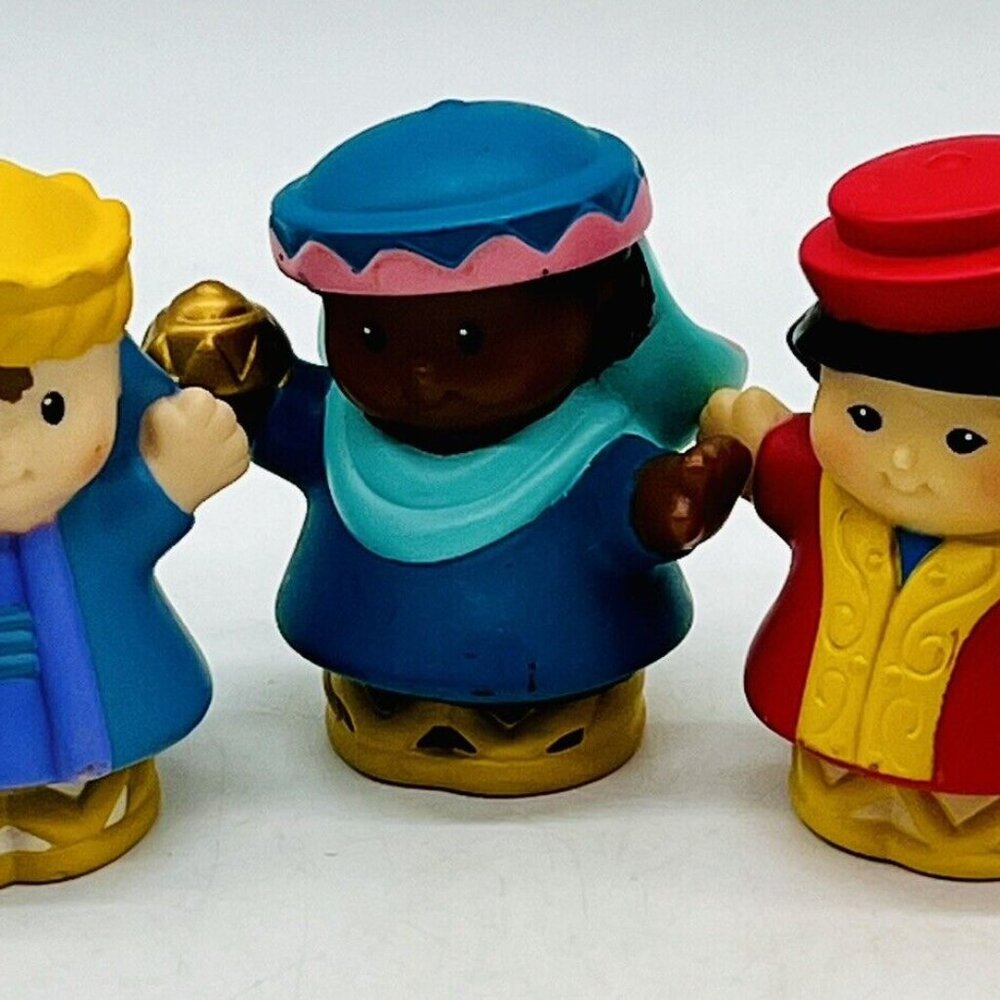 Fisher Price Little People‎ Nativity Wise Men King 2008 Lot of 3 Christmas